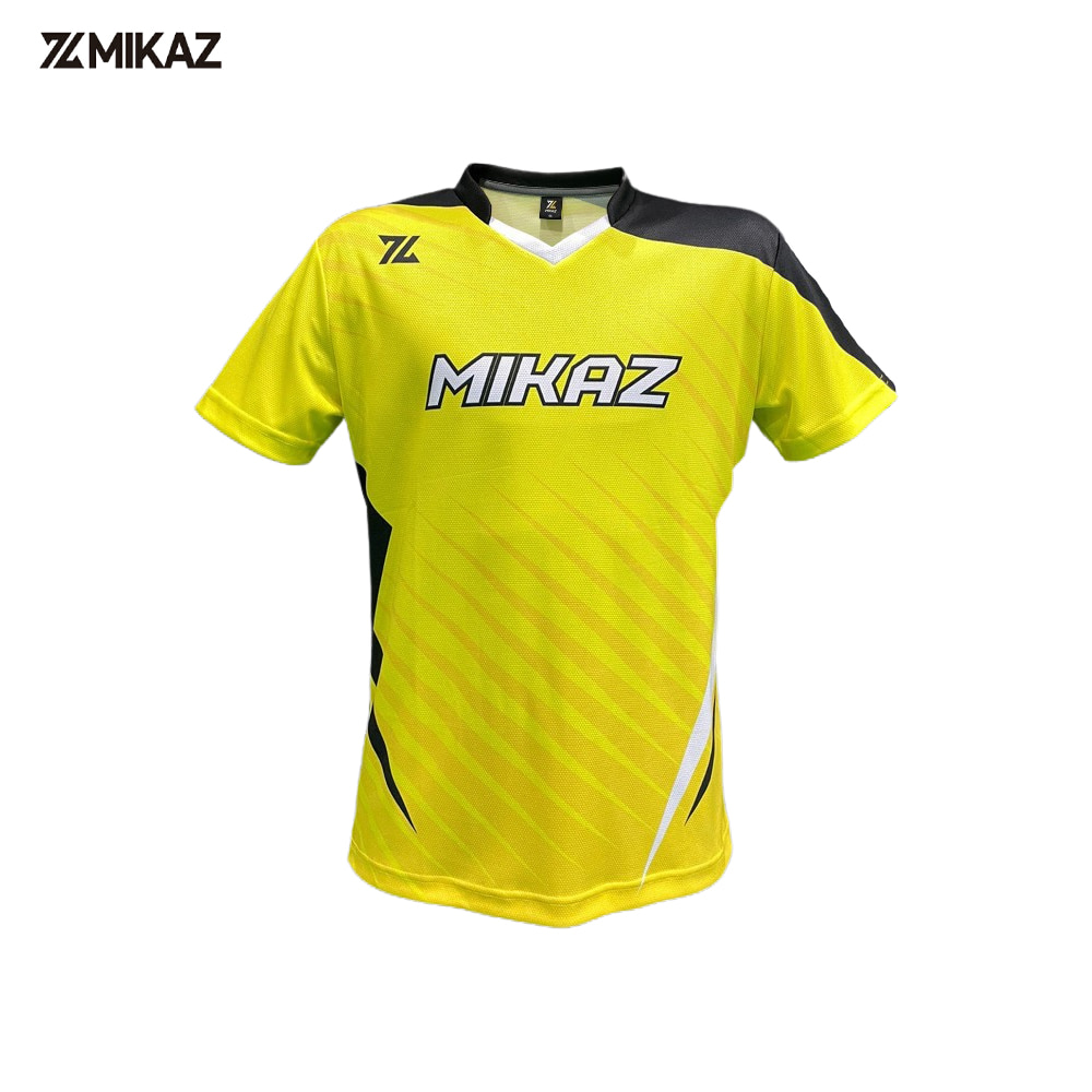 미카즈 MKZ-TS-002 남자 반팔 티셔츠 옐로우