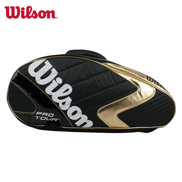 윌슨 프로 투어 6PK 배드민턴 테니스 가방 2단 WRZ603606 블랙