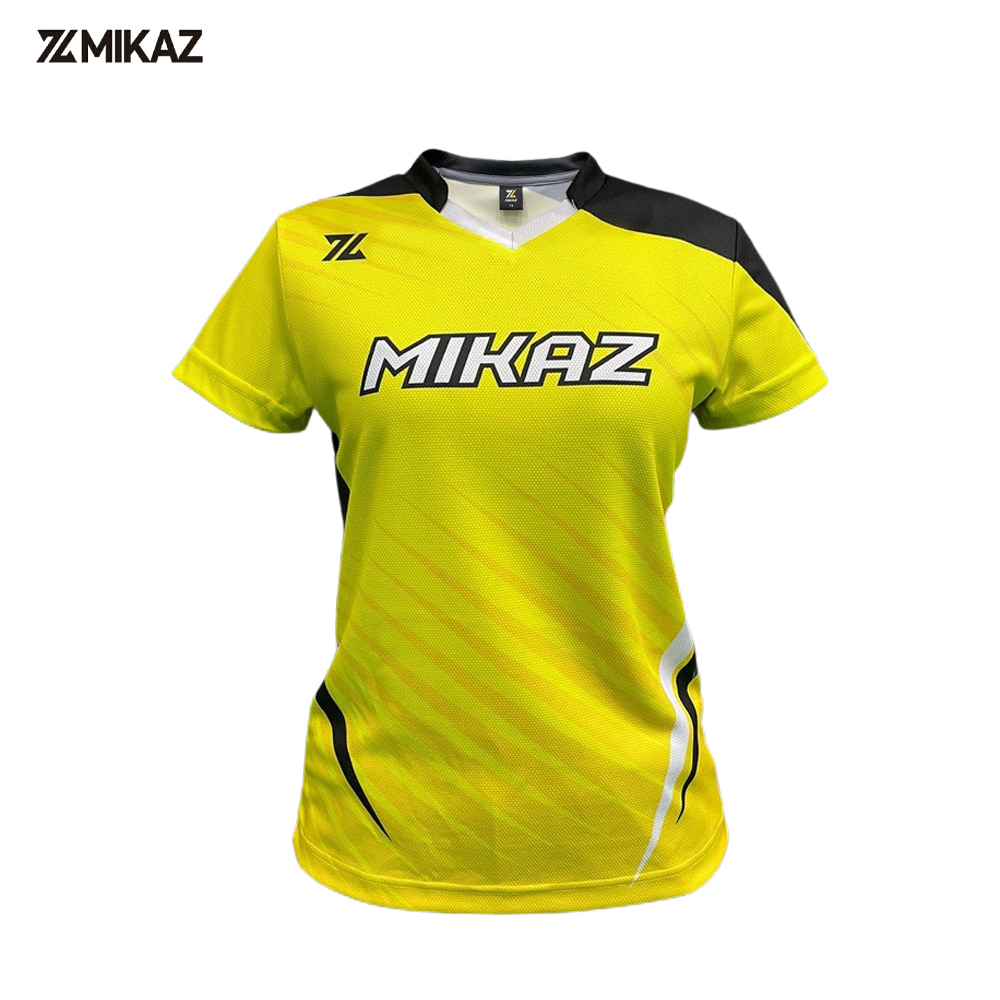 미카즈 MKZ-TS-002 여자 반팔 티셔츠 옐로우