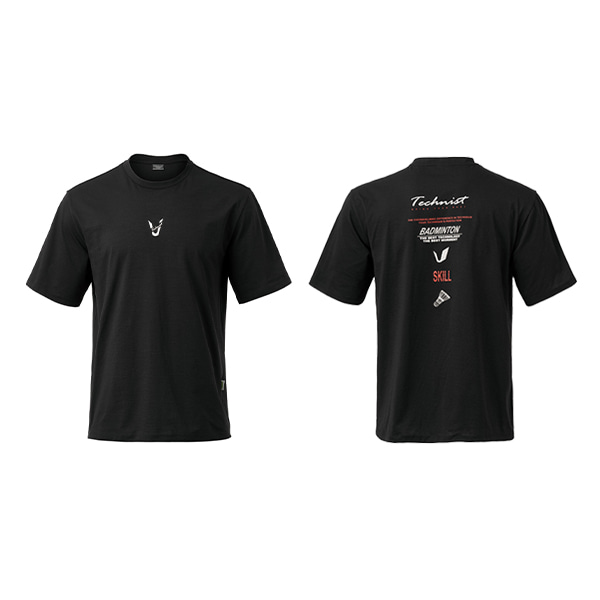 테크니스트 공용 오버핏 반팔 티셔츠 22TT-82A14 블랙