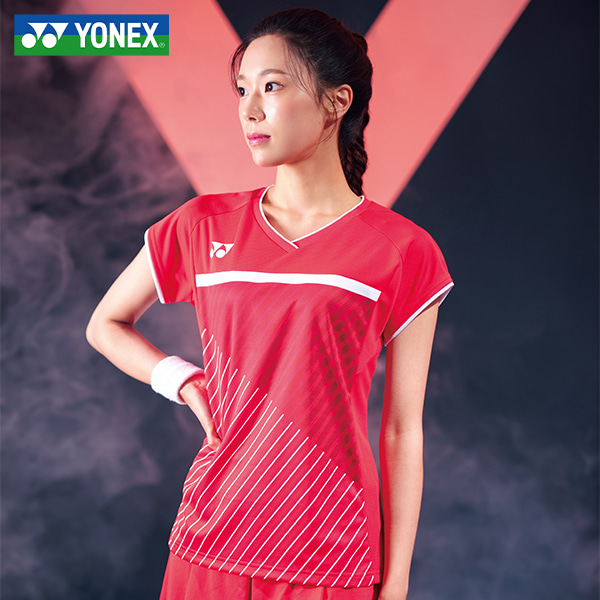 요넥스 20597EX 국가대표팀 여성 반팔 티셔츠 레드