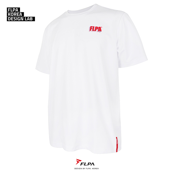 플파 플라이파워 GRD 로고 남녀공용 아이스 반팔 티셔츠 레드 FLPA TS 22105